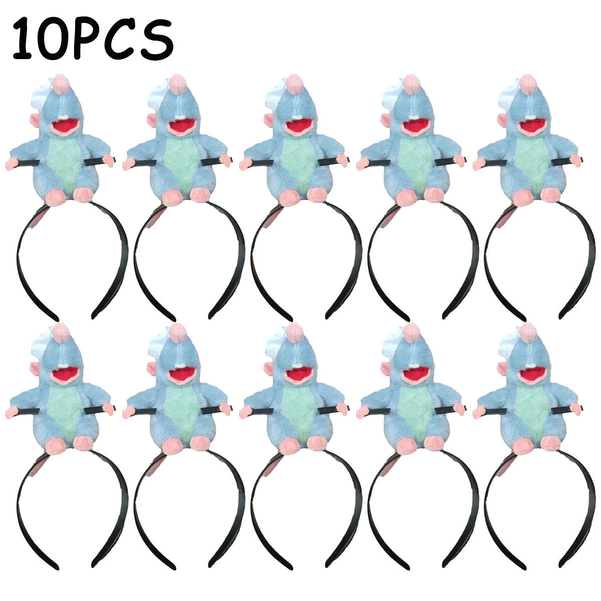 1-15PCS Anime Ratatouille Hair Bands Cartoon Plush Doll Headband French Wide-Rimmed Hair Card Creative Girls Photo Headwear