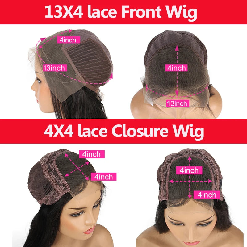 Orange Ginger Color 13X4 Lace Front Wigs Baby Hair Brazilian Remy Hair Body Wave Human Hair Wig 4X4 Glueless Lace Wigs for Women